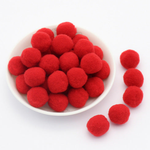 Wholesale 20MM diy handmade materials headdress accessories high elastic wool ball colorful wool ball NO HOLE