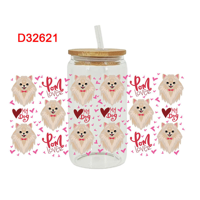 Wholesale Complex and cute patterns 16oz Cup UV DTF Wraps