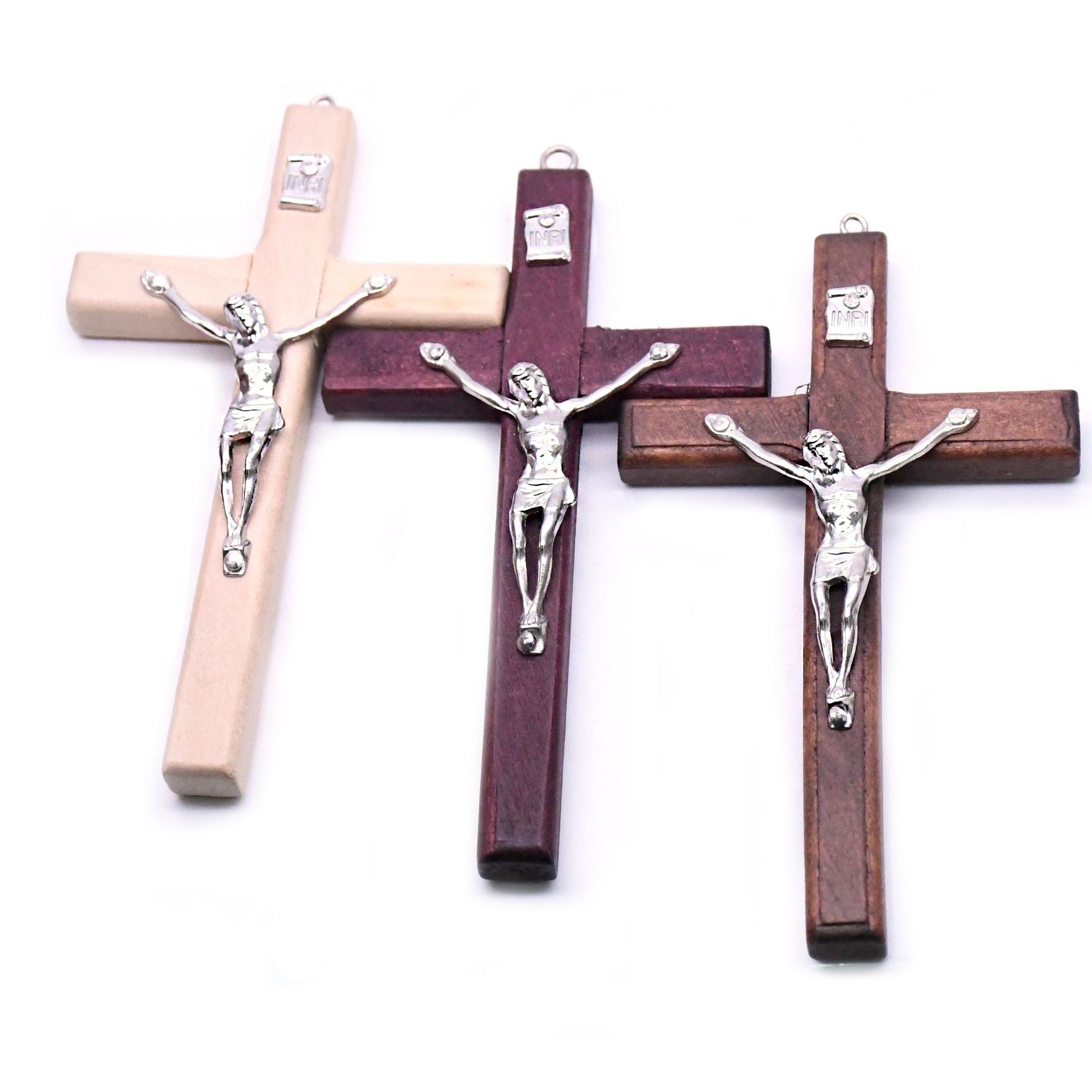 Wholesale 12*7cm Pure Handmade Wooden Cross Pendant Ornaments