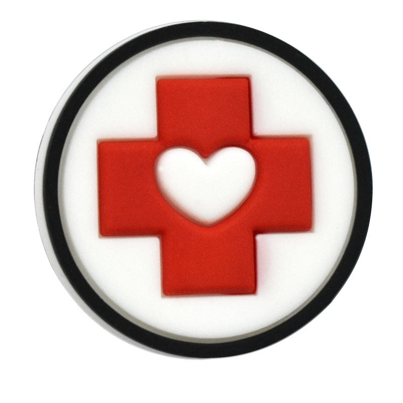 Wholesale Random 100pcs Medical Care Series Pvc Soft Plastic Removable Handmade Beads