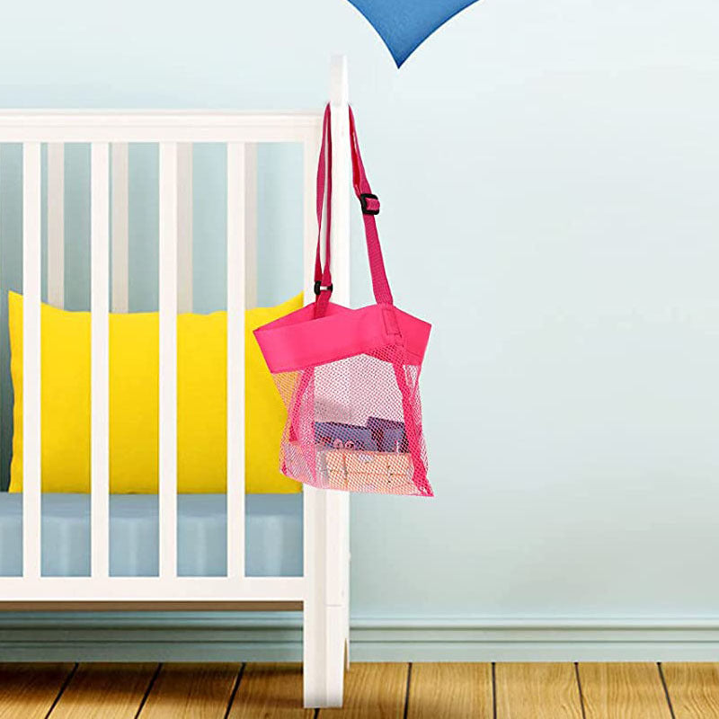 Wholesale Children's Toy Organizing Beach Hand Tote Shell Small Color Mesh Storage Bag