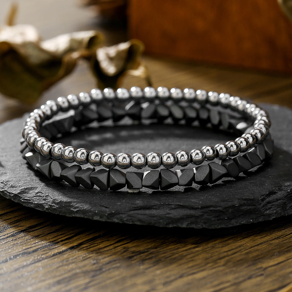 Wholesale Micro-paved Zirconia Dice Bracelet Set