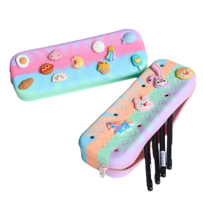 Wholesale Cartoon DIY Student Pencil Case Stationery Bag Creative Storage Bag