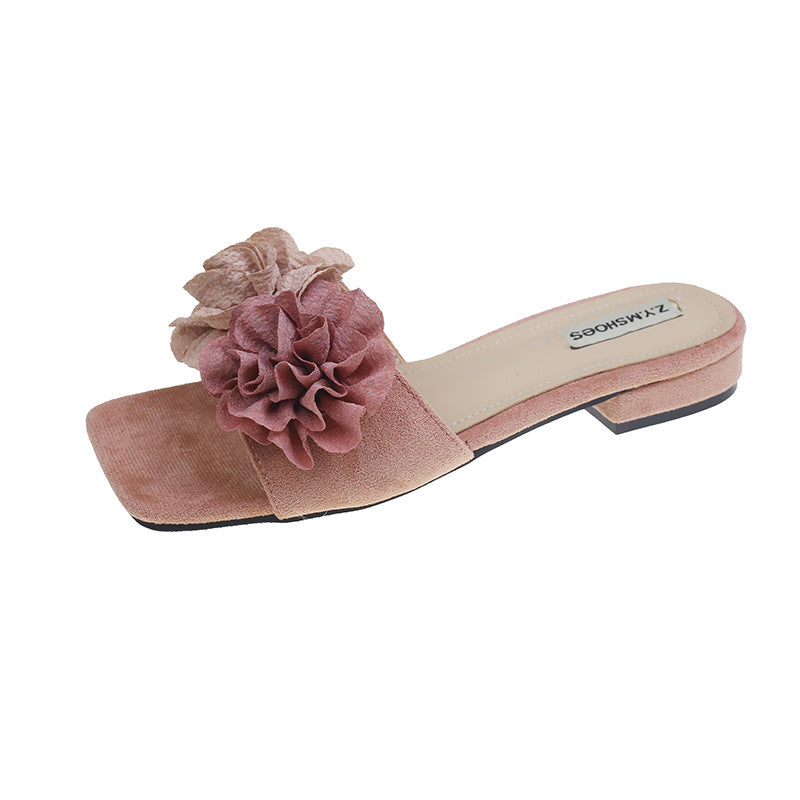 Wholesale Flower Outdoor Fashionable All-match Slippers