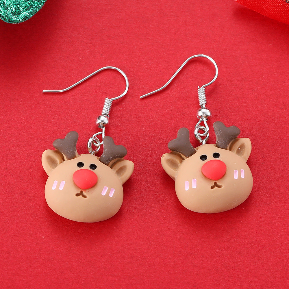 Wholesale Cute  and Reindeer Earrings for Christmas