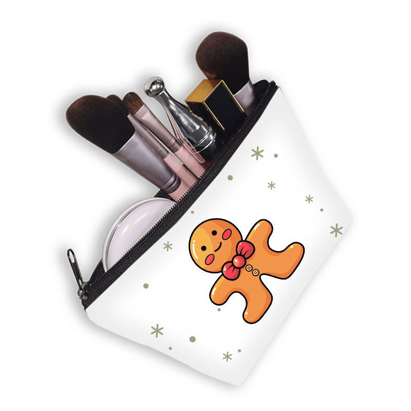 Wholesale Christmas Polyester Makeup Bags, Wash Bags, Storage Bags