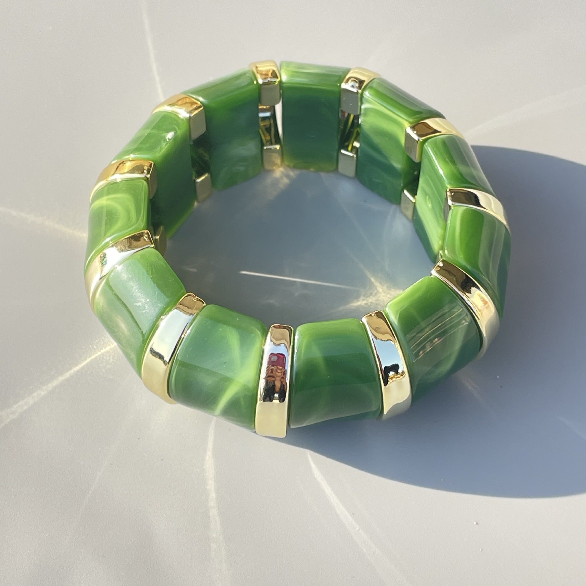 Wholesale New  Acrylic Stamping Rope Simple Maillard Bracelet