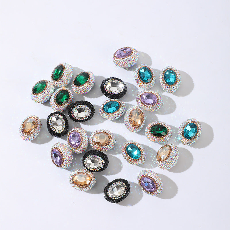 Wholesale Western Princess Diamond Ball Egg Shape Nepal Beads