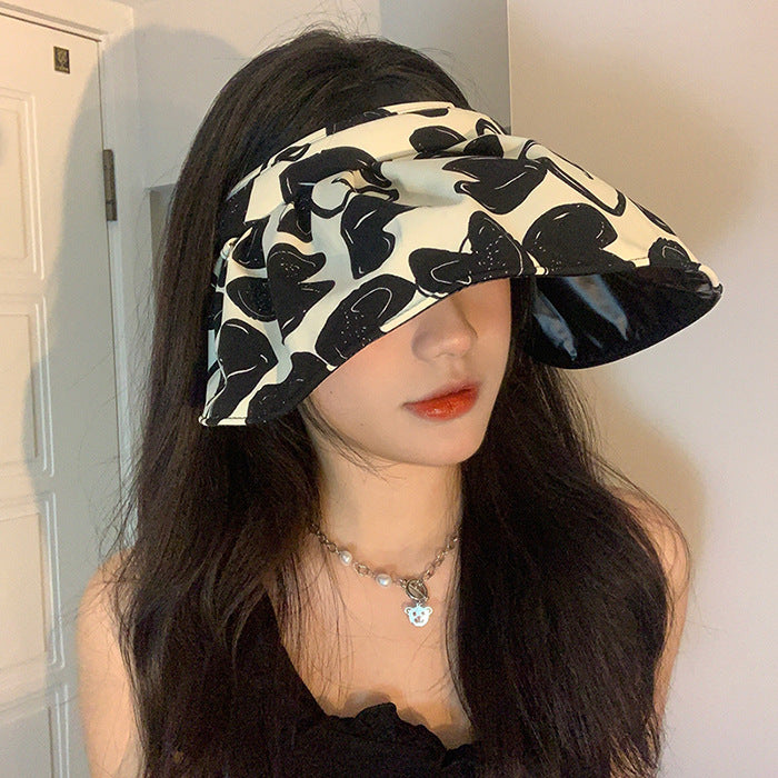 Sombrero vacío de corazón de vinilo de verano al por mayor