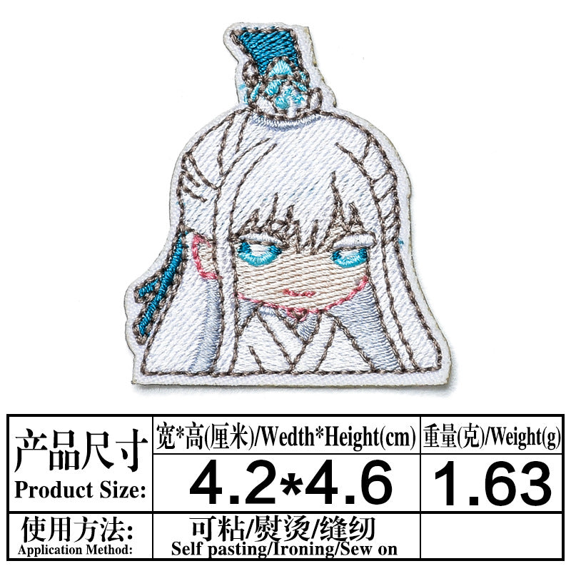 Wholesale Trendy Embroidered Felt Patches Self Adhesive For Clothing Jeans Repair Boutique Resale