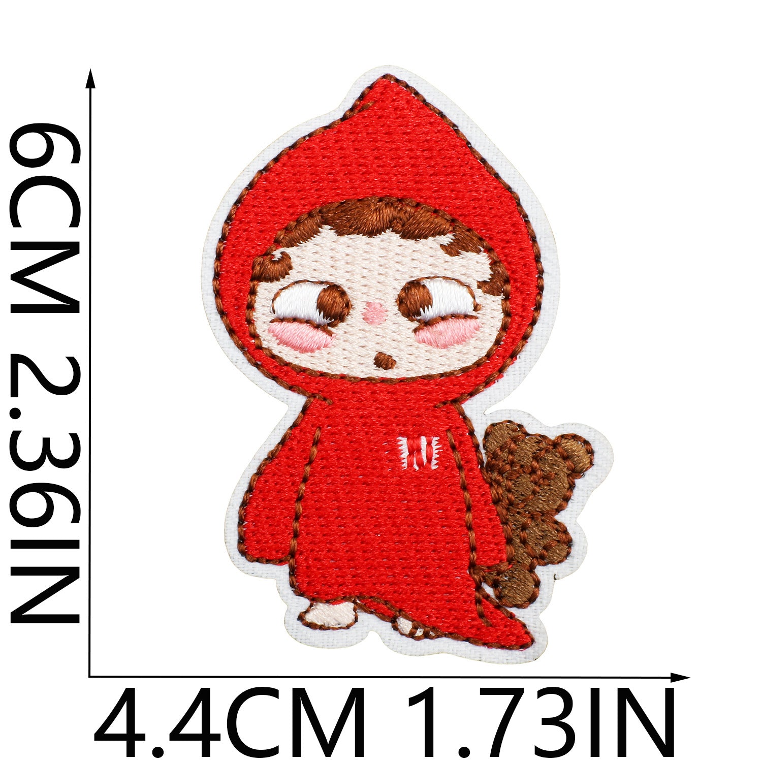 Wholesale Cute doll embroidered fabric patch OLY Exclusive