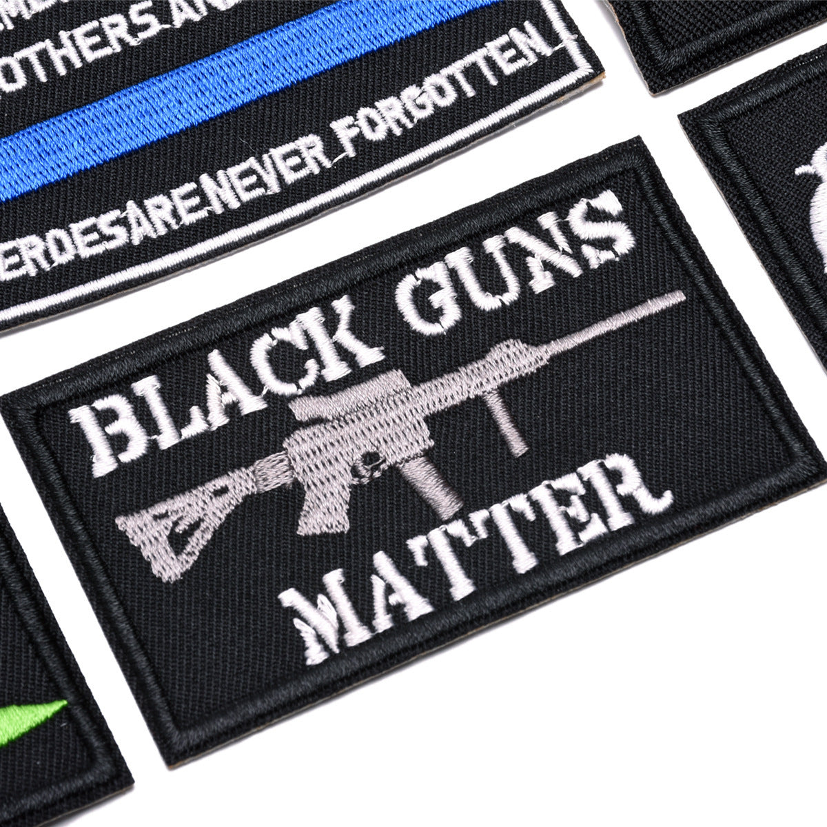 Wholesale Black White Letter Embroidery Patch Chic Decorative Cloth Badge For Jeans Party Craft Supply