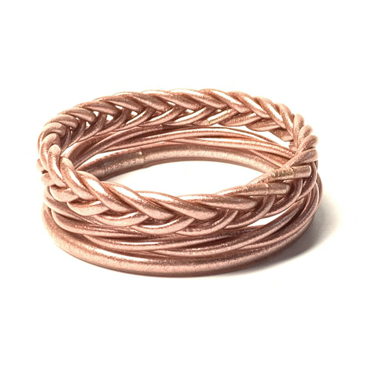 Wholesale Braided Bracelet PVC Silicone Tube Leopard Leather Bracelet Set