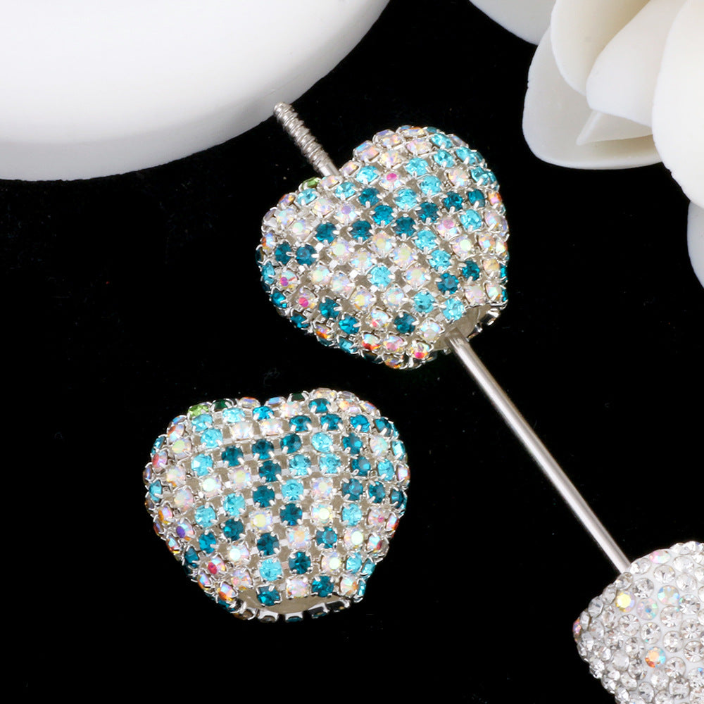 Wholesale Starry Sky Diamond Chain Love Acrylic Full Diamond Ball Straight Hole Bead DIY Beads