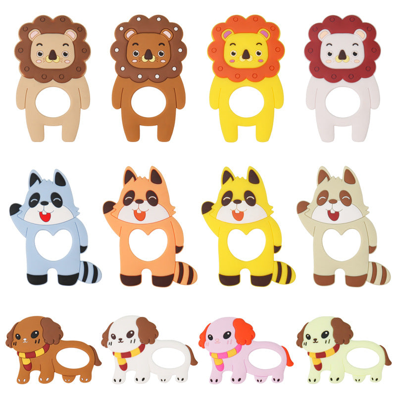 Wholesale 10PCS/PACK Silicone Cartoon Animal Teething Stick