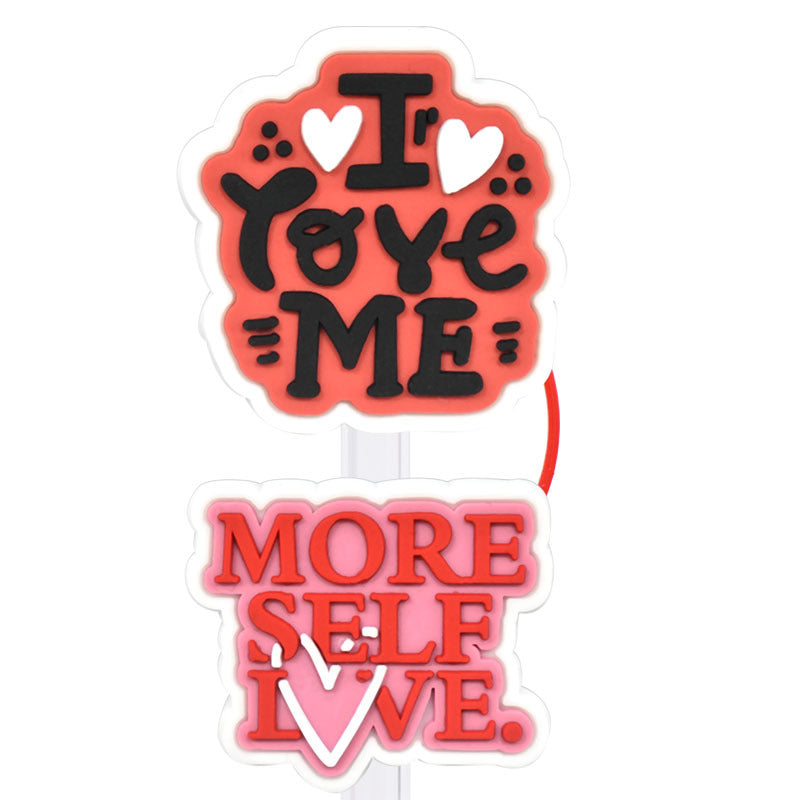 Wholesale  Random 100pcs/pack    Internet celebrity straw cap dustproof straw cover   Straw Tube Cap