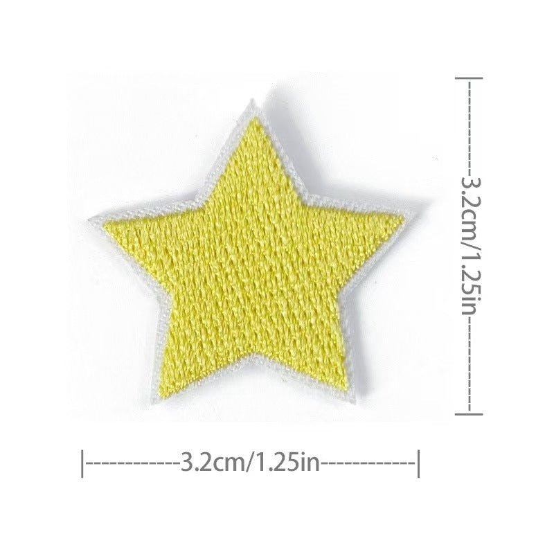 Wholesale Embroidered Star Patches 36 Pack Sew On Appliques For Clothing And Towels Fashion Accessory DIY Gift Resale