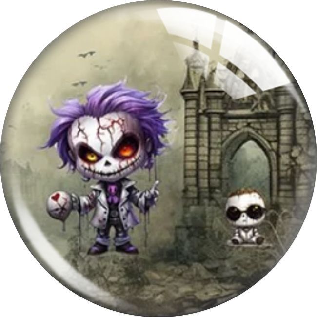 Wholesale  10pcs Skull Cartoon Crystal Soft Magnetic Fridge Magnet