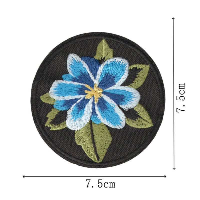 Wholesale Ethnic Style Floral Embroidery Patches Set Of 9 DIY Craft Supply For Coat Decoration Fashion Accessory Gift