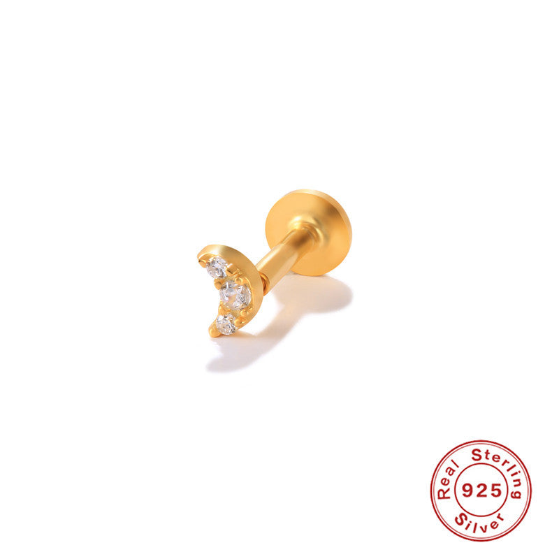 Wholesale S925 Sterling Silver Piercing Inner Thread Ear Piercing Ear Bone Nails