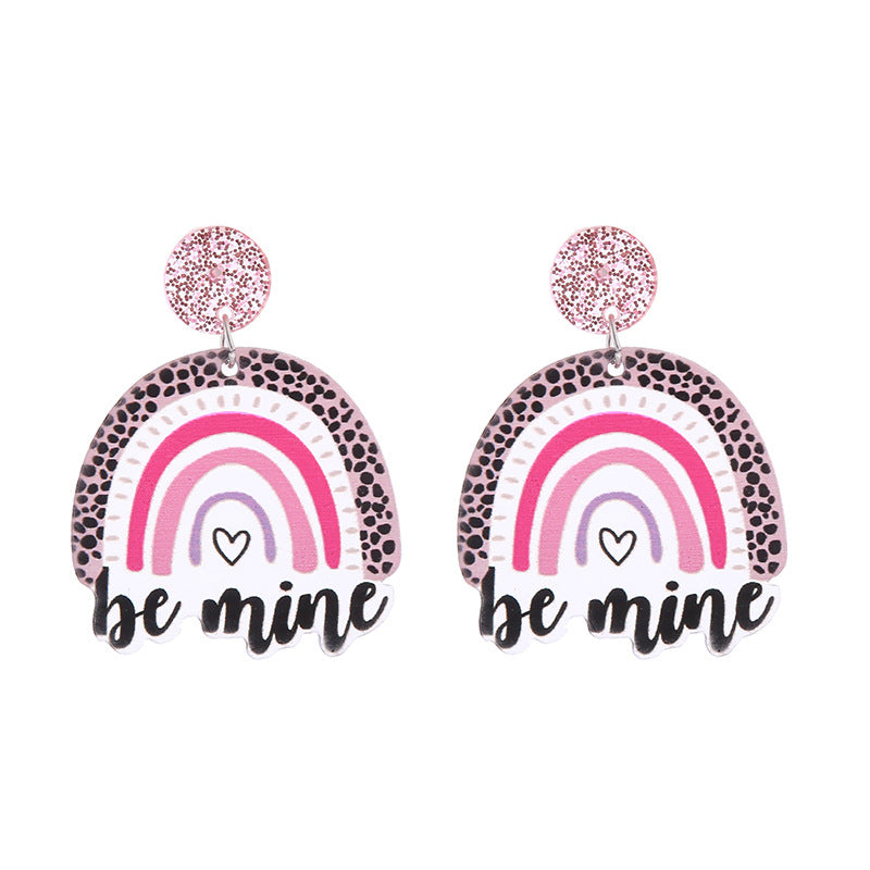 Wholesale Valentine's Day Love Acrylic Earrings