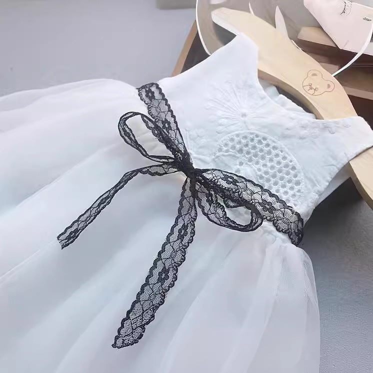 Wholesale Trendy Korean Style Girls Princess Tutu Dress Cotton Summer Party Resale