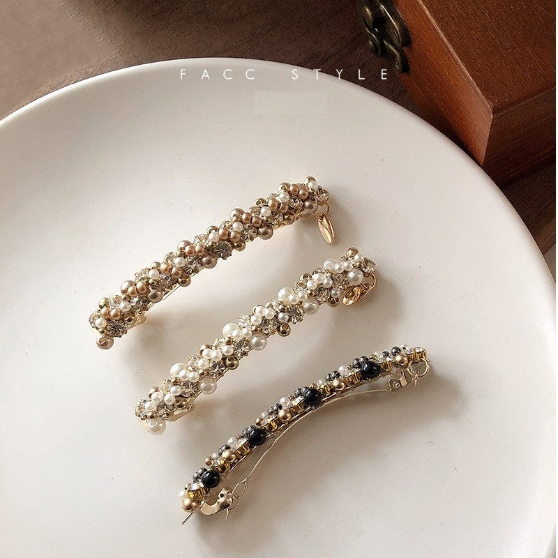 Wholesale Vintage Exquisite Pearl Rhinestone Hair Clips
