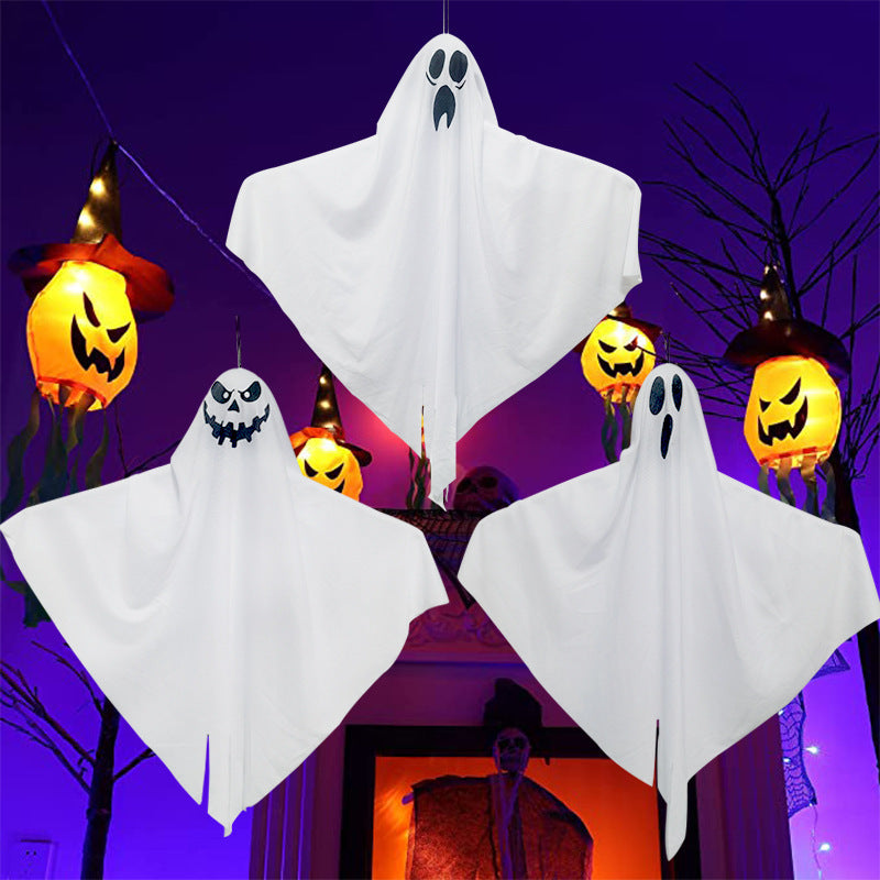Wholesale 10PCS Halloween Ghost Flag Cloth Decorations