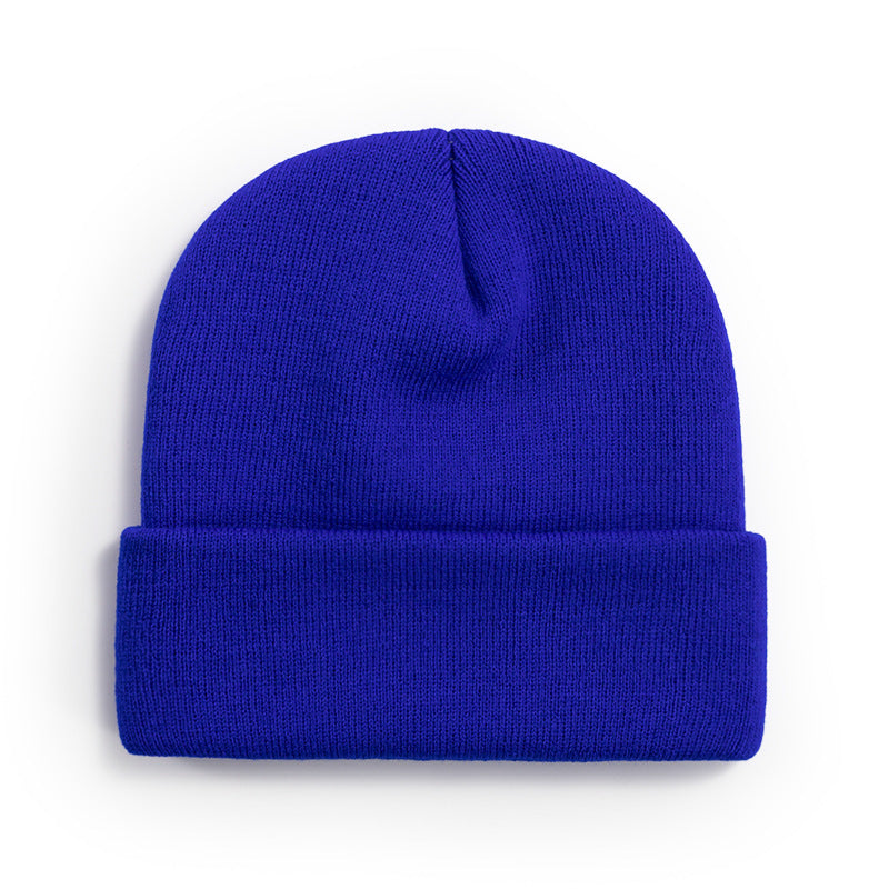Wholesale All-match Solid Color Wool Knitted Hat