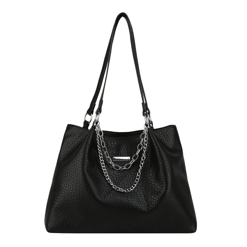 Wholesale Tote Bag Large Capacity  Soft Leather Commuter Large Bag