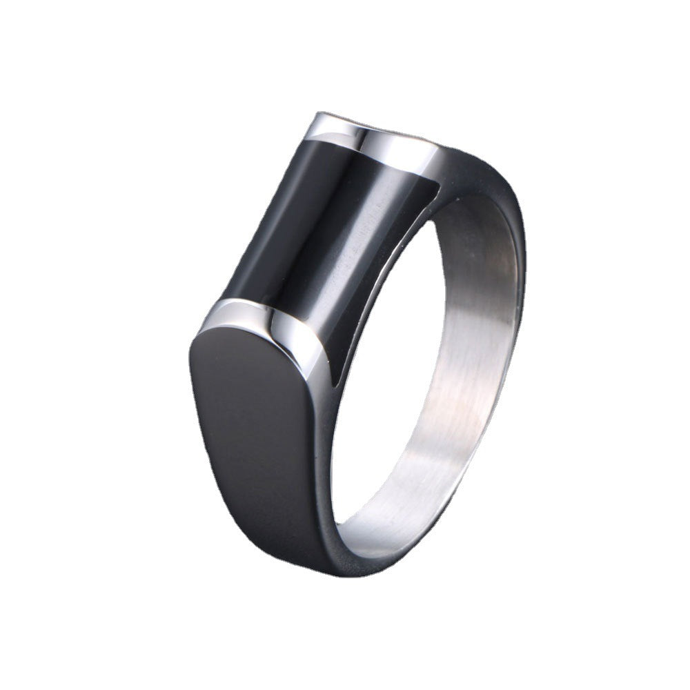 Wholesale of Simple Titanium Steel Men's Rings