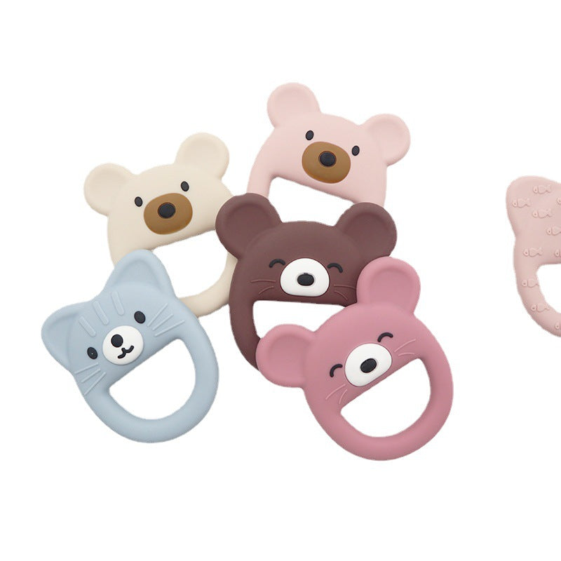 Wholesale 10PCS/PACK Baby Soft Silicone Animal Food Grade Teething Stick