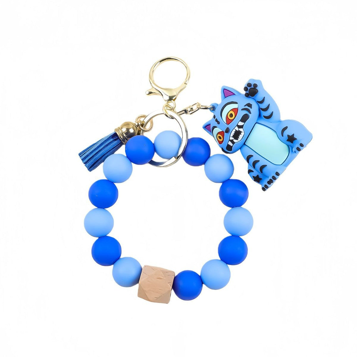 Wholesale Silicone Beaded Wrist Keychain Cartoon Bag Pendant Anime Charm OLY Exclusive