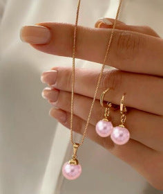 Wholesale Imitation Pearl Jewelry Set