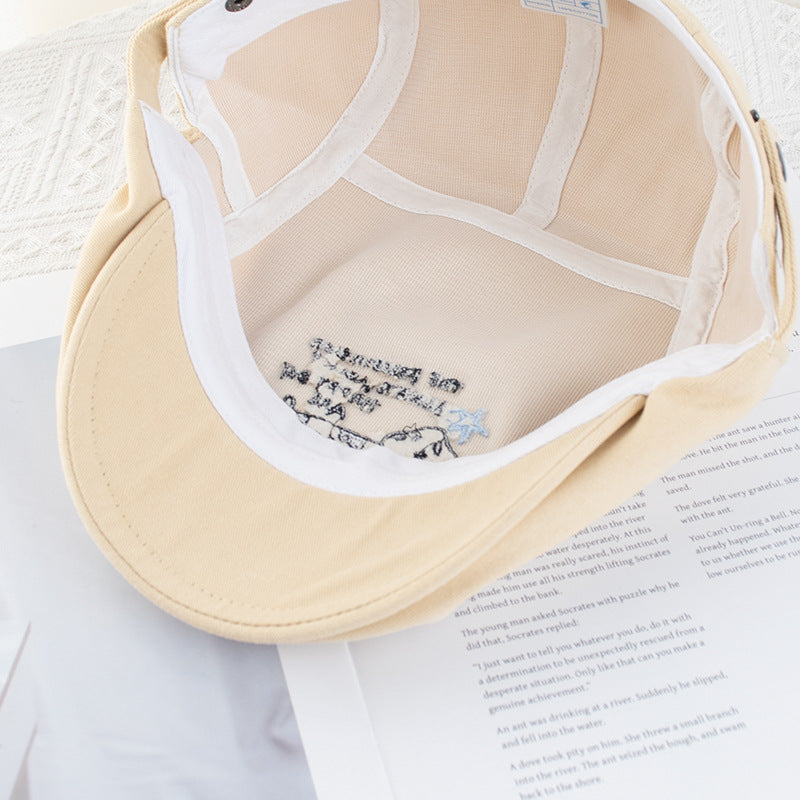 Wholesale Cute Puppy Letters Embroidered Forward Cap
