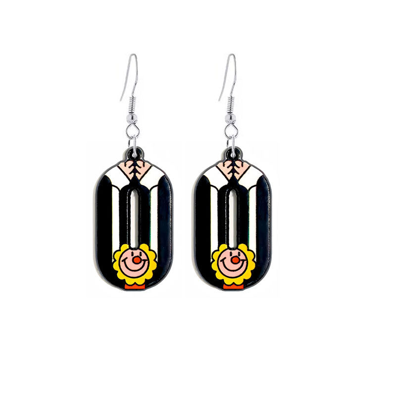 Wholesale Circus Clown Acrylic Earrings