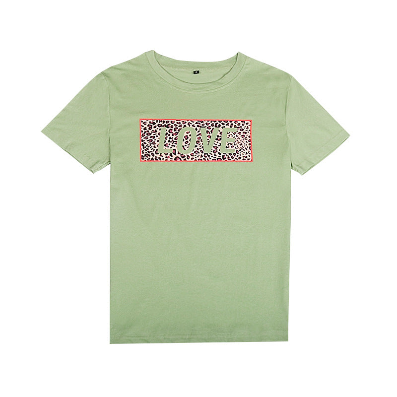 Wholesale Valentine's Day Polyester Printed Short Sleeves