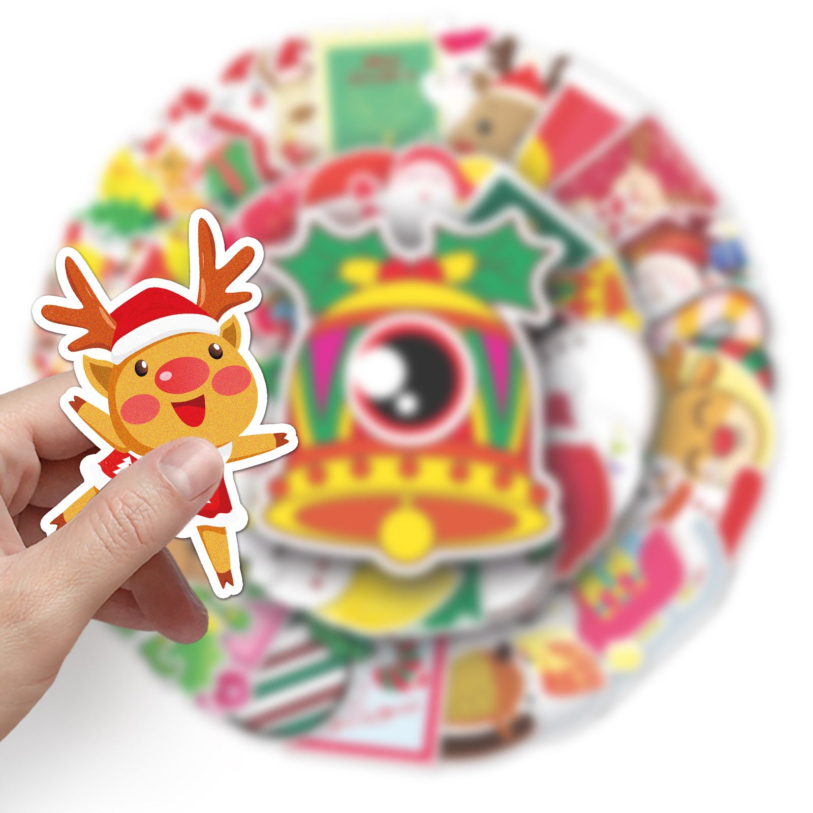Wholesale 50 pcs/ pack Christmas Cartoon Graffiti Personality  Stickers