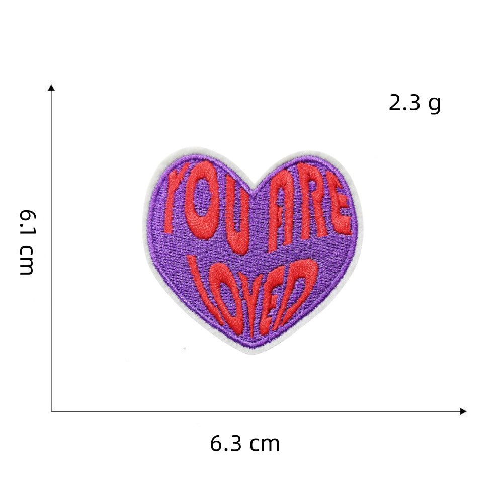 Wholesale Purple Series Iron On Embroidered Patches Decorative Clothing Accessory For Boutique Resale