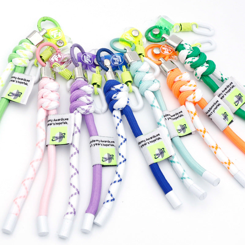 Wholesale Braided Lanyard Bag Accessories Webbing Keychain