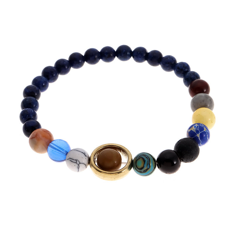 Wholesale Natural Volcanic Stone Colorful Bracelet