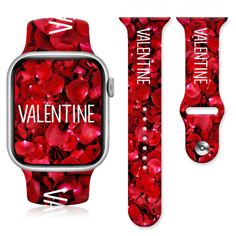 Wholesale Printed Silicone Watch Strap Wrist Band Watch Band