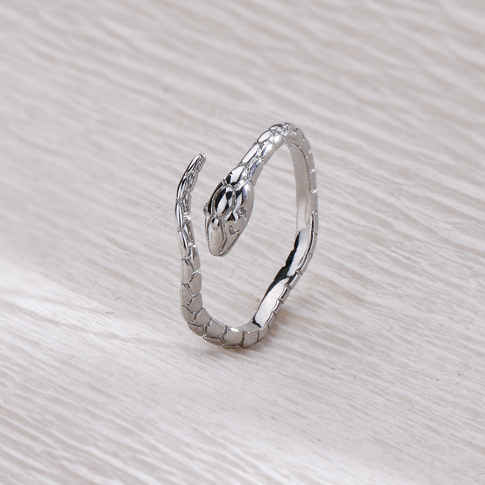 Al por mayor 2023 nuevo anillo de serpiente de cobre