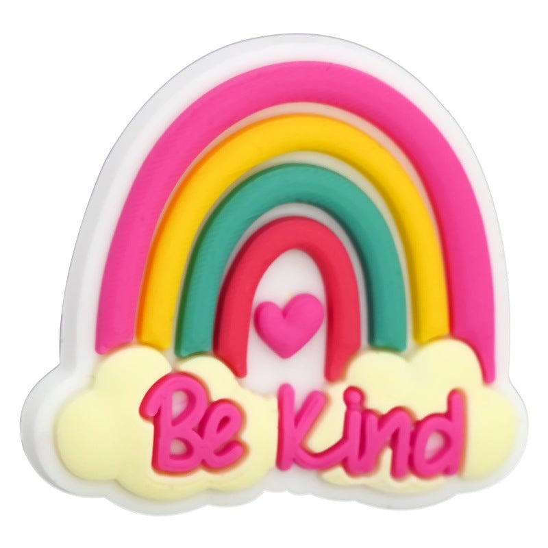 Wholesale Random 100pcs/pack  English phrase series cartoon beads