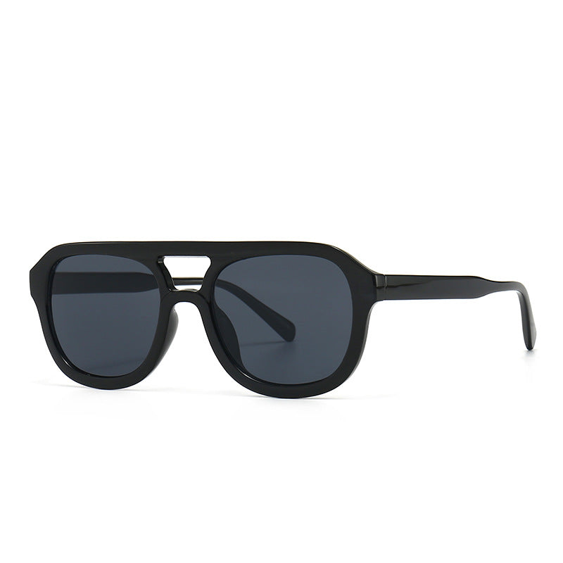 Wholesale New Retro Square Flat Top PC Sunglasses
