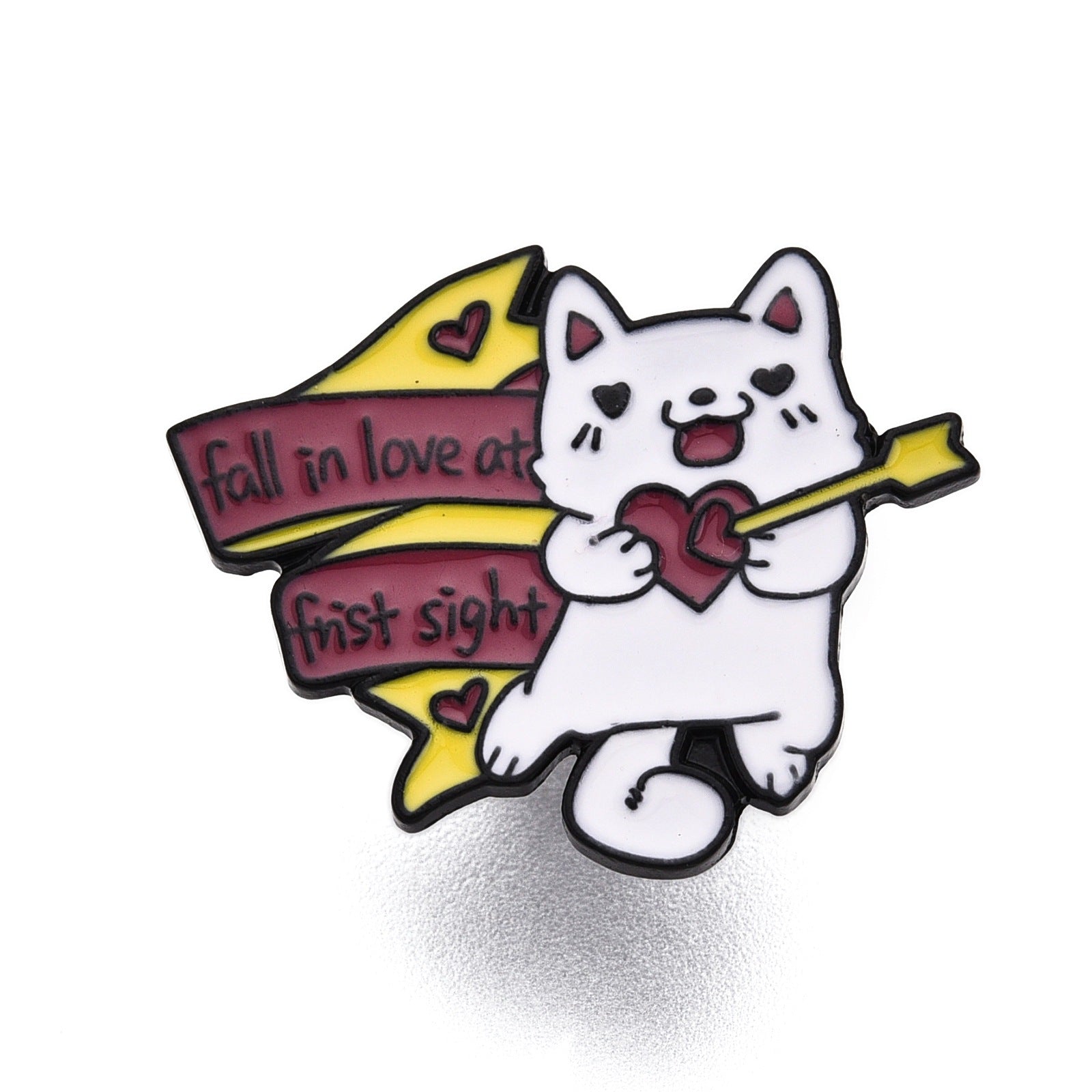 Wholesale Drip oil cartoon wings teeth cute brooch