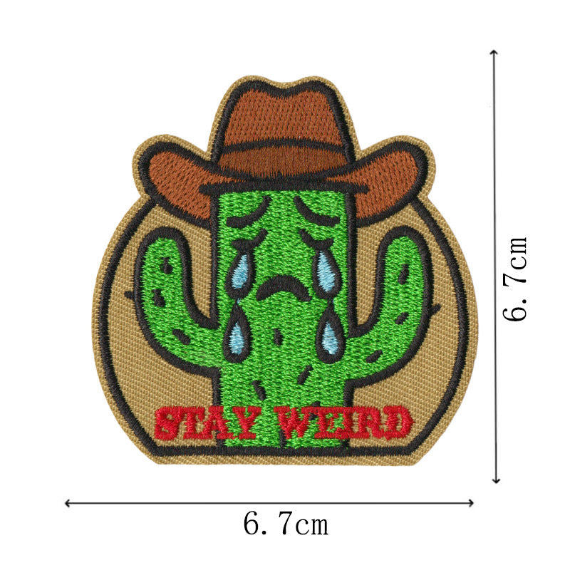 Wholesale Western Cowboy Embroidered Tactical Patch DIY Decorative Accessory For Backpacks Hats Towels