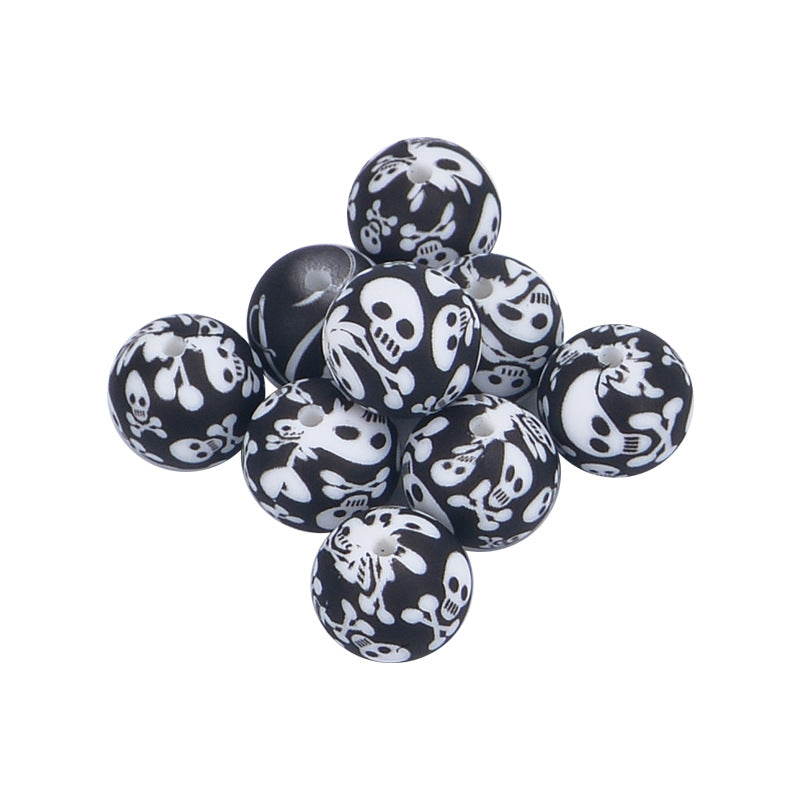 Wholesale 100pcs/pack Chewable Colorful DIY 12MM Silicone Beads