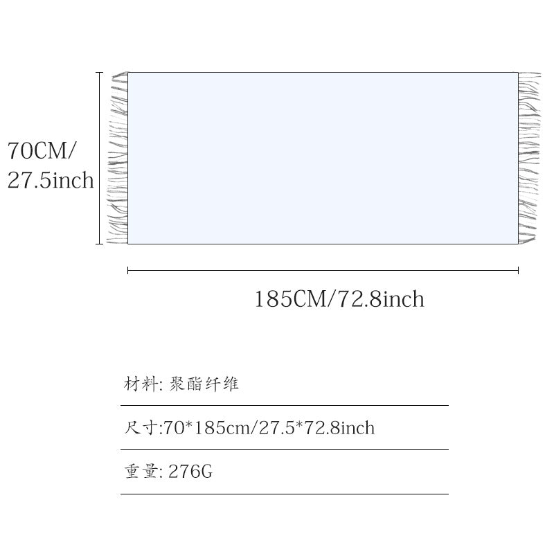 Wholesale Imitation Cashmere Student Warm Fashion All-match Shawl Outer Scarf