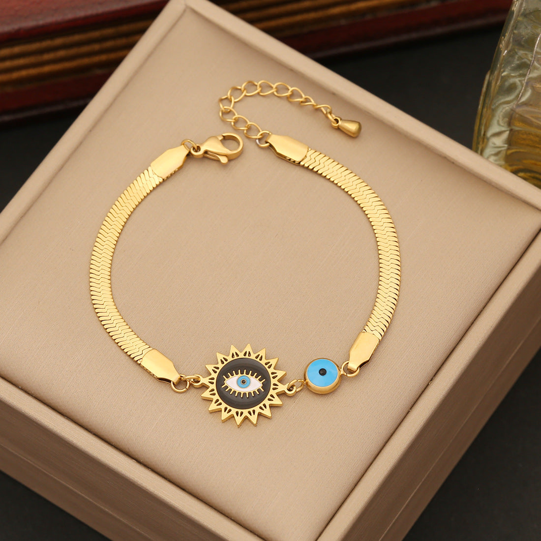 Wholesale Stainless Steel Butterfly Drip Oil Bracelet